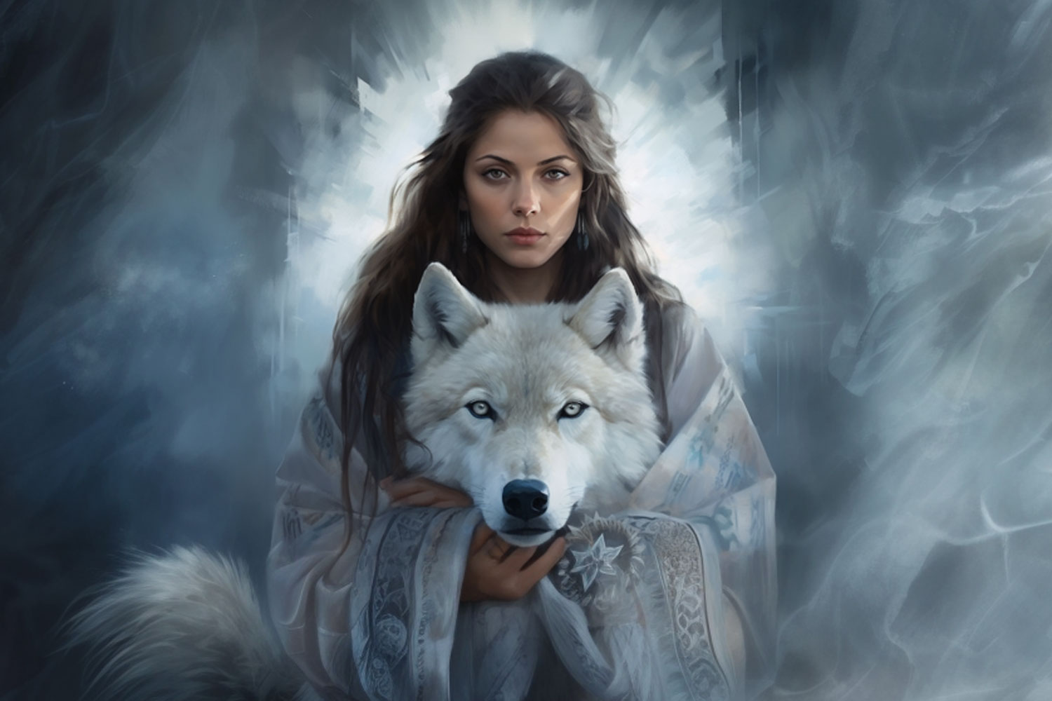 A woman with a wolf-soul